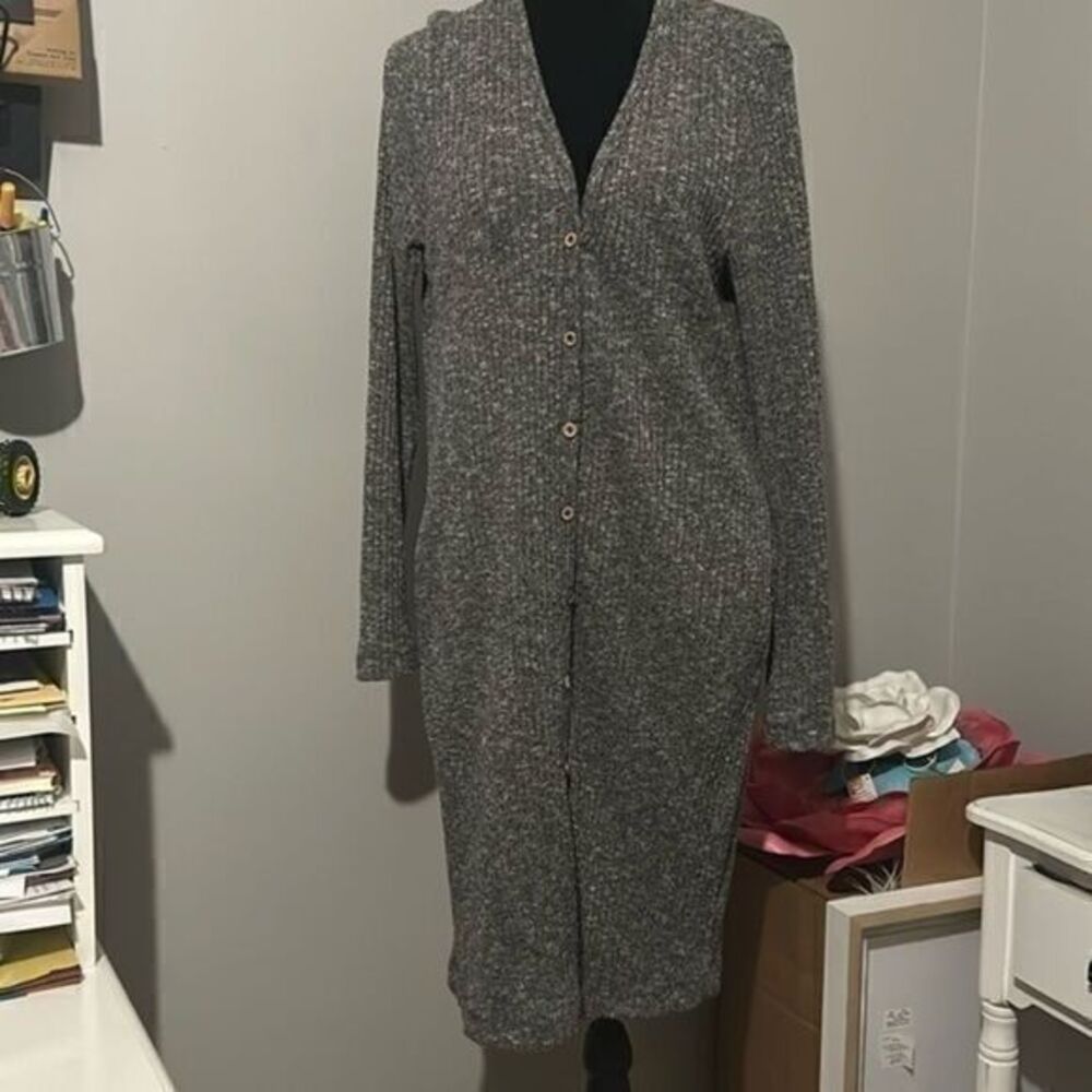 White Birch cardigan Large    A